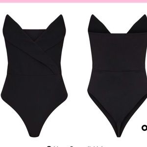 Tuxedo cut bodysuit
